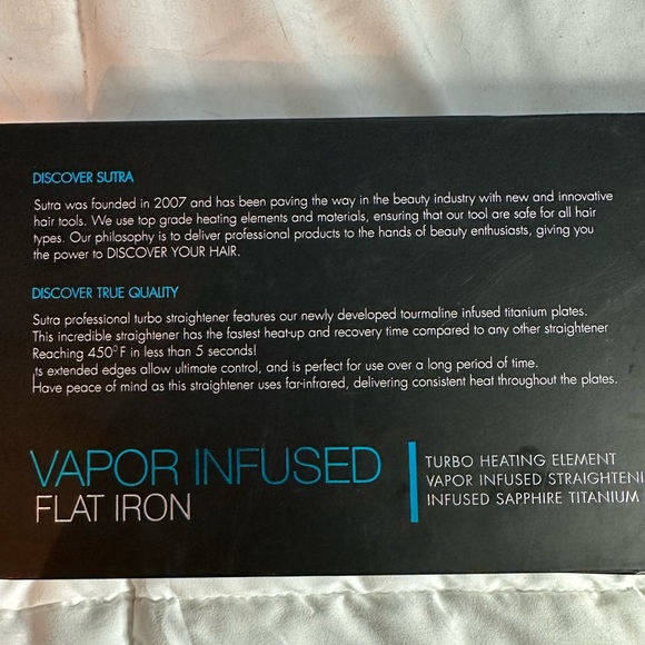 Sutra Beauty - Vapor Infused Flat Iron - Picture 8 of 8